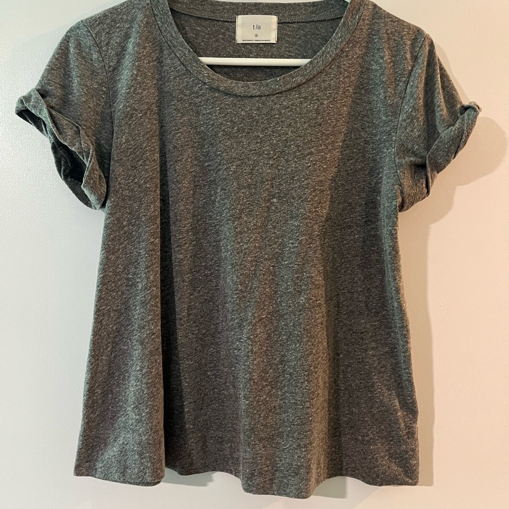 T.La Charcoal Short Sleeve Tee